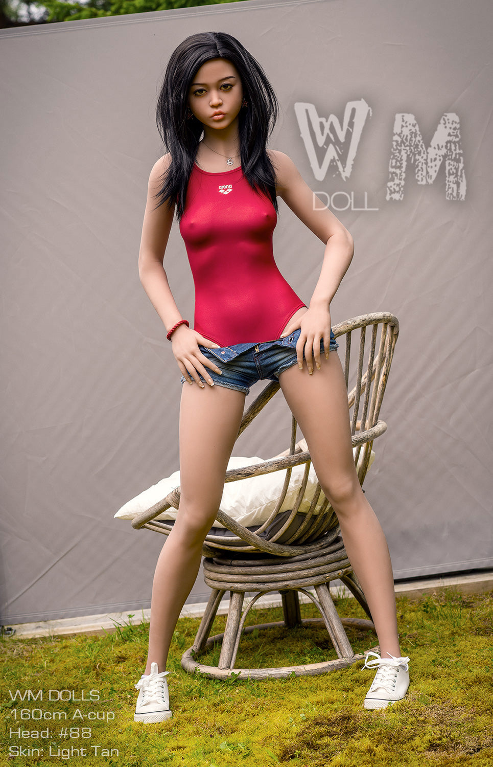 Skinny Asian Sex Doll Ginny - 160CM (5ft2) A Cup - WM Doll